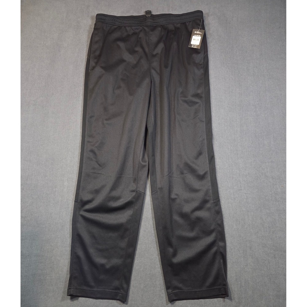 Athletic Works Pique Pant Mens L Black DriWorks Moisture Wicking New